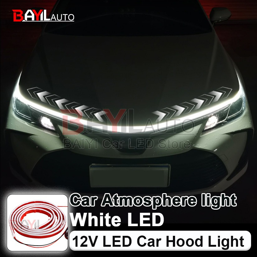 Running Headlamp Led - Lampu Strip Kap Mobil Putih 12V,