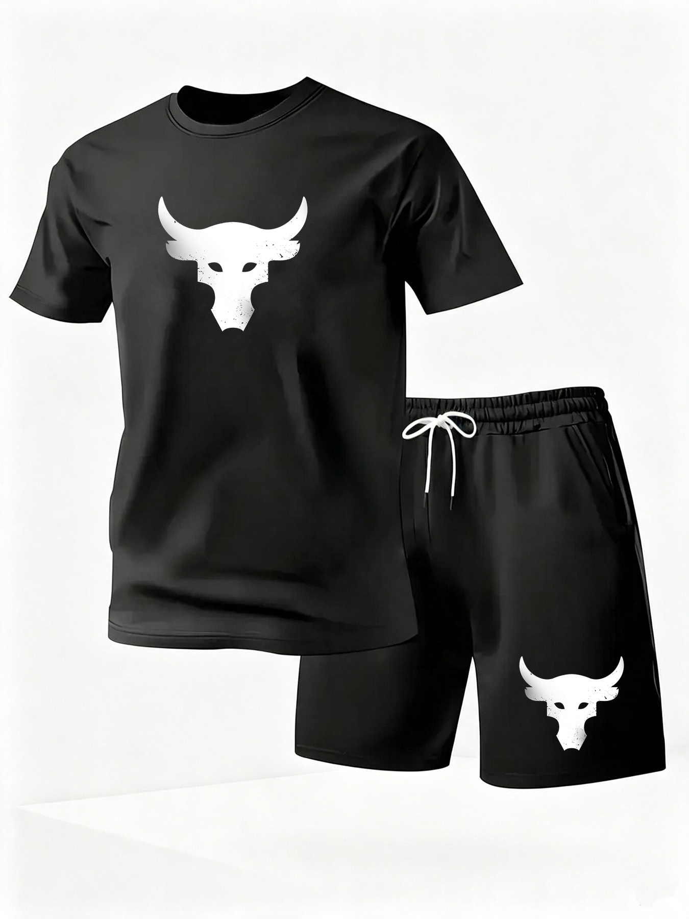Running Gear Men - Setelan Kaos Lengan Pendek dan Celana
