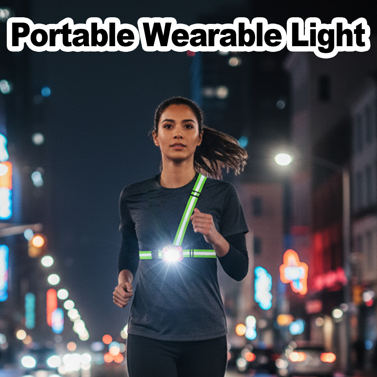 Running Gear Night - Lampu Lari USB Dapat Diisi Ulang