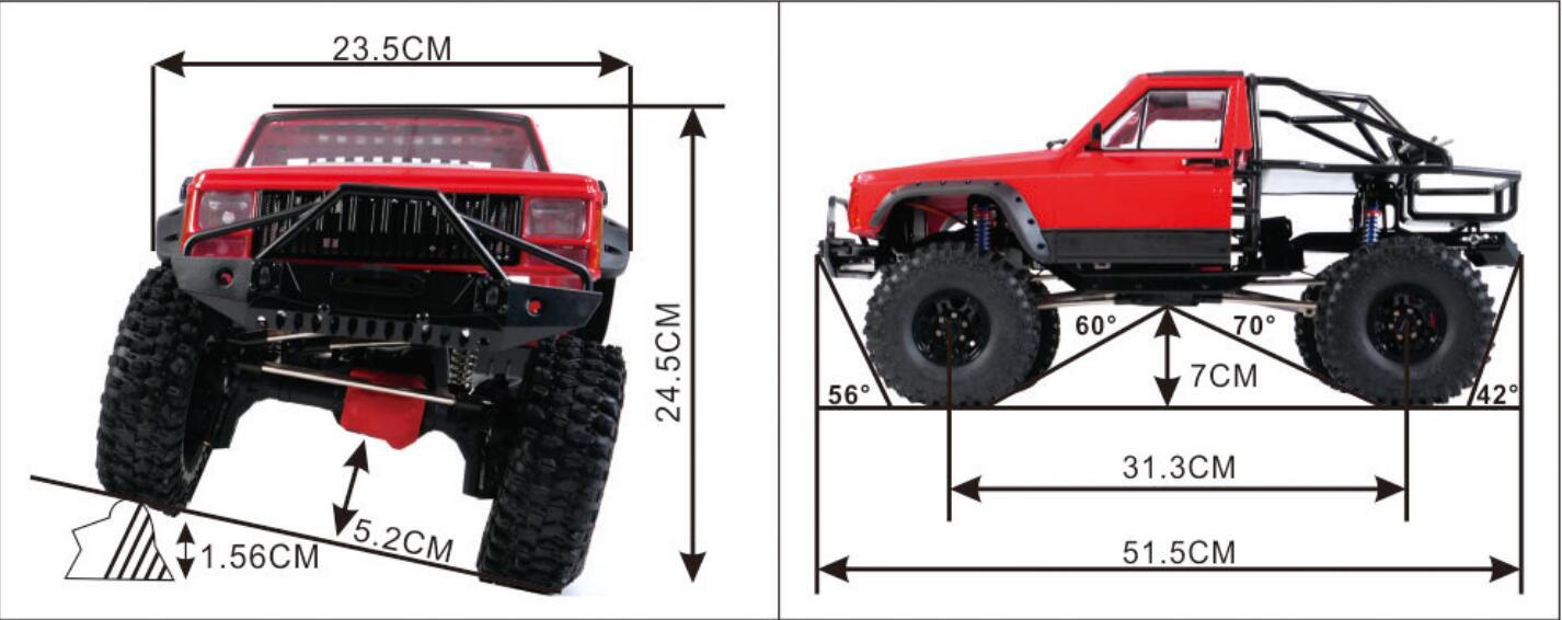 Axing RC Crawler, Cherokee Roc - Running Gear Box ulasan dan harga
