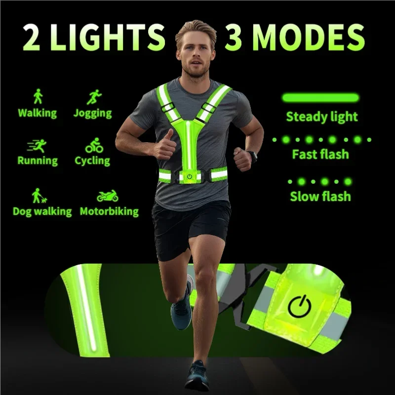 Rompi Reflektif LED untuk Lari - Running Gear Night ulasan dan harga