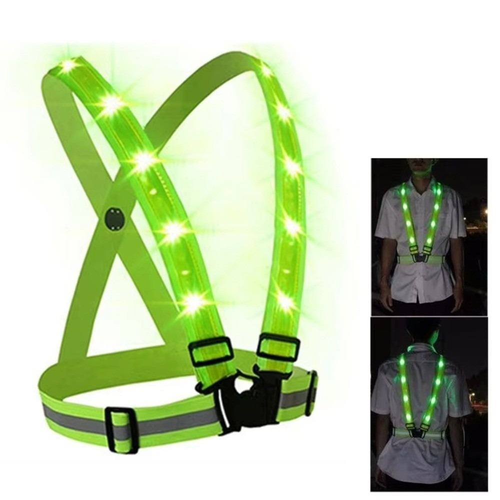 Rompi Keselamatan LED Polieste - New Gear Running ulasan dan harga