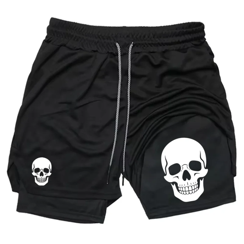 Celana pendek pria Skull 2-in- - Running Gear Men ulasan dan harga