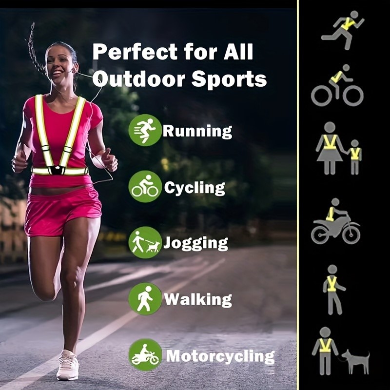 Rompi Keselamatan Reflektif Vi - Running Gear Night ulasan dan harga