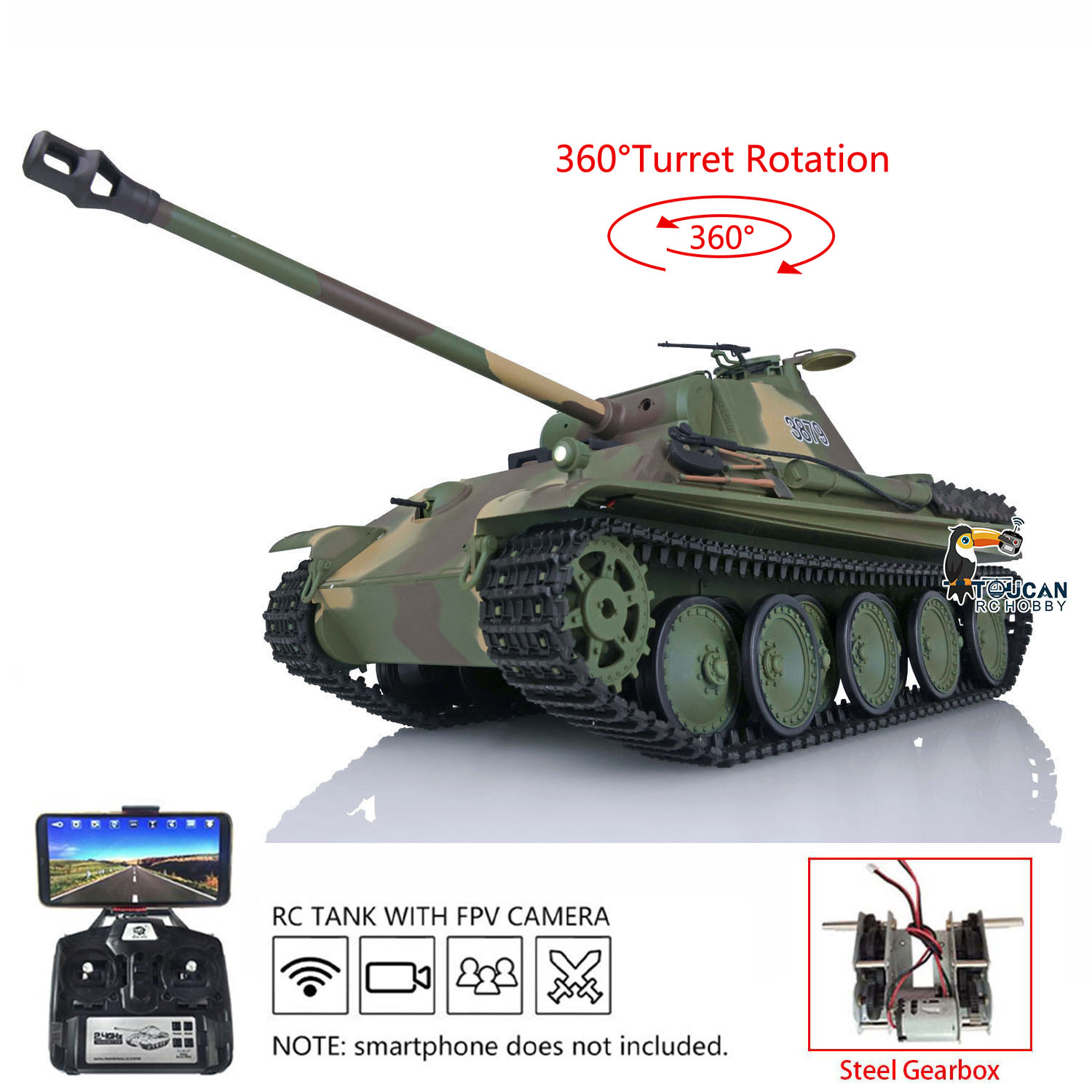 Tank RC Heng Long 1/16 7.0 Pla - Running Gear Box ulasan dan harga